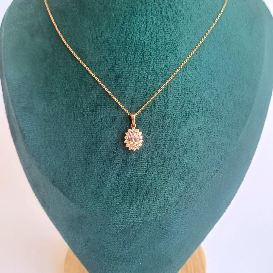 Rose Gold Morganite & Diamond Set