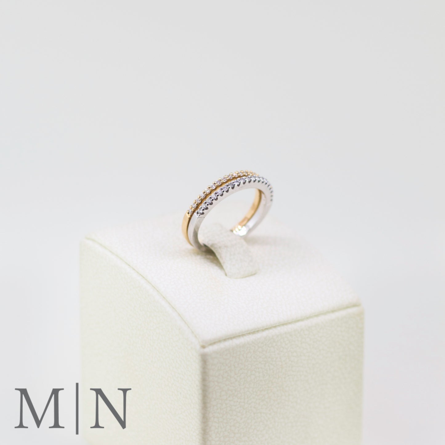 Rose Gold Diamond Half-Eternity Ring