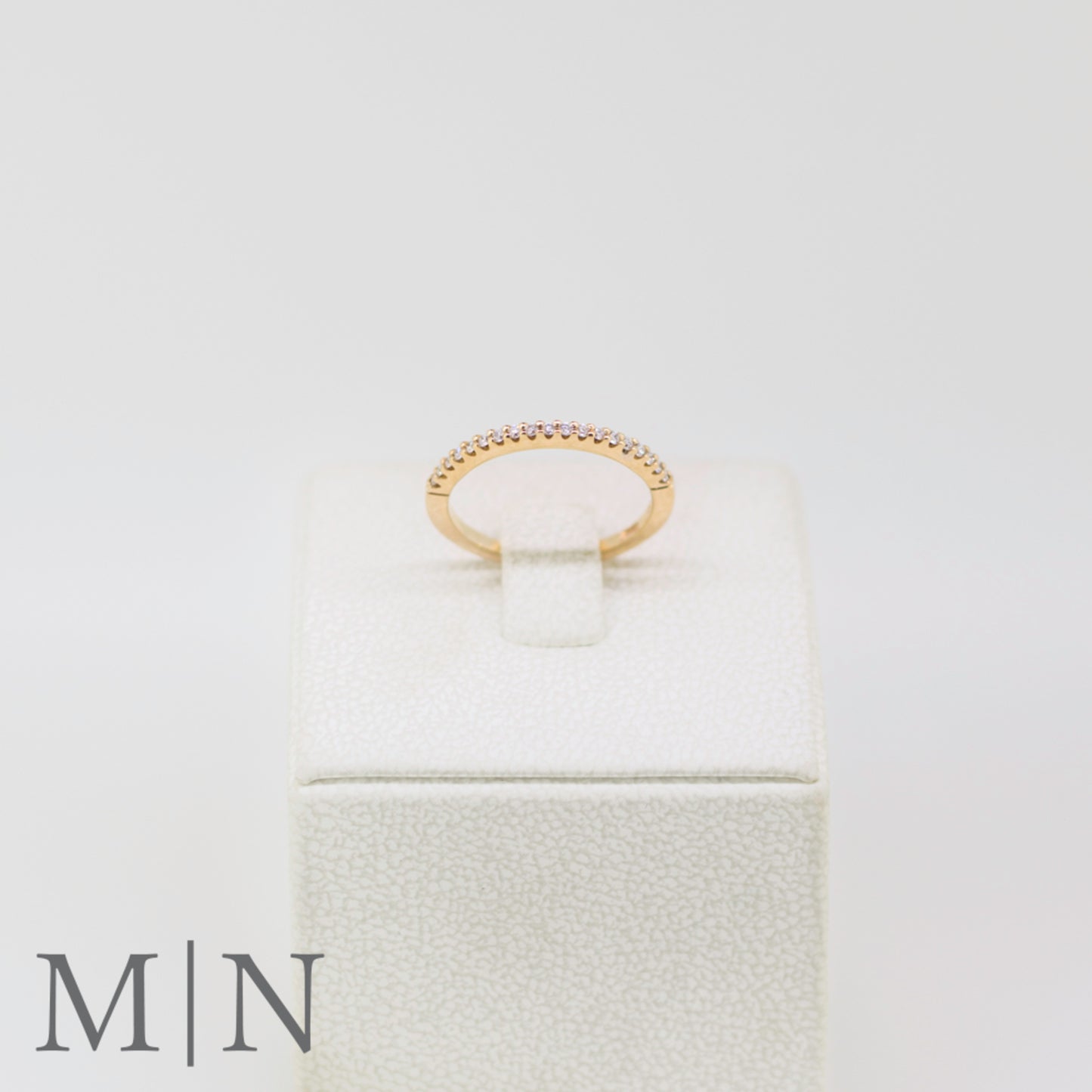 Rose Gold Diamond Half-Eternity Ring