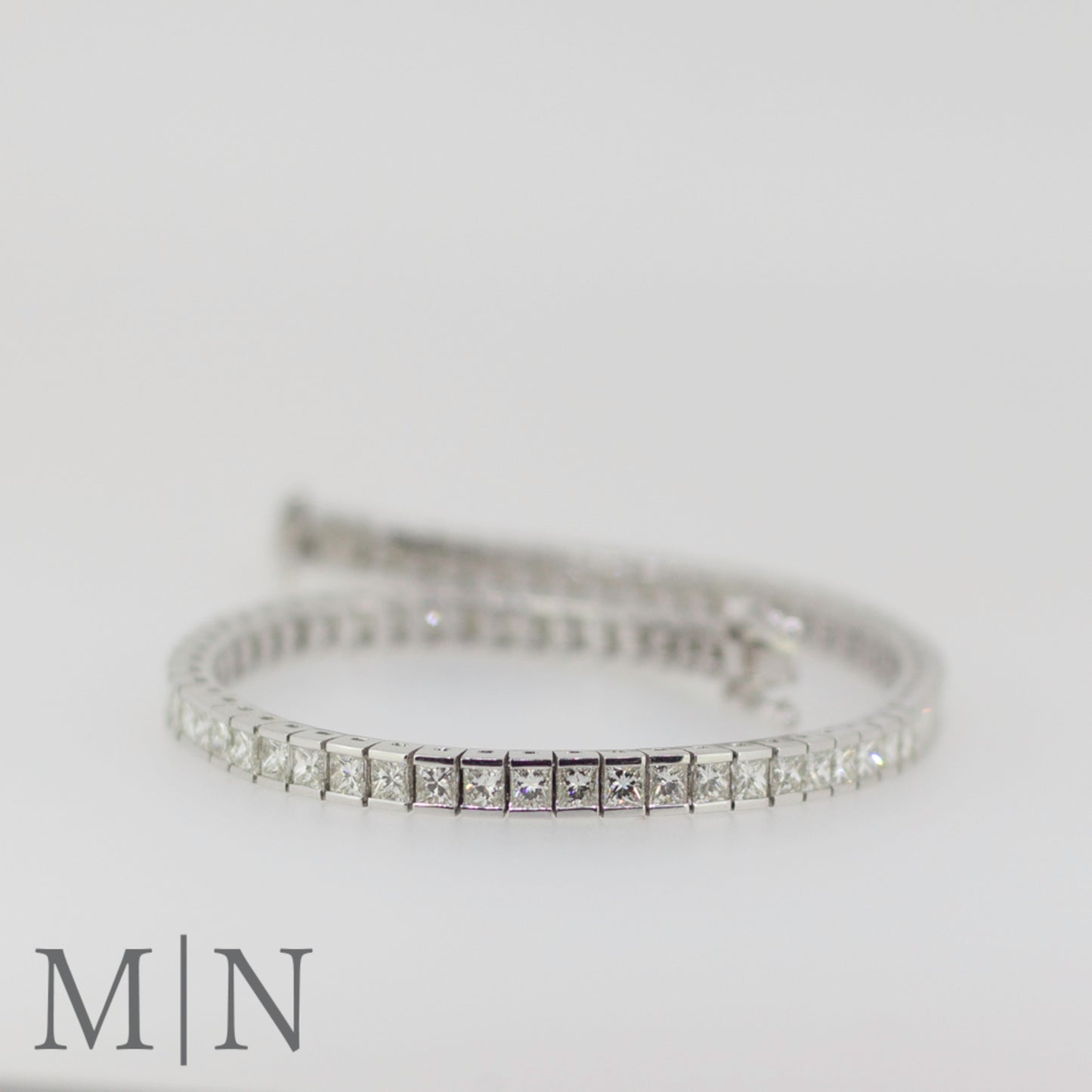 White Gold Princess Diamond Tennis Bracelet