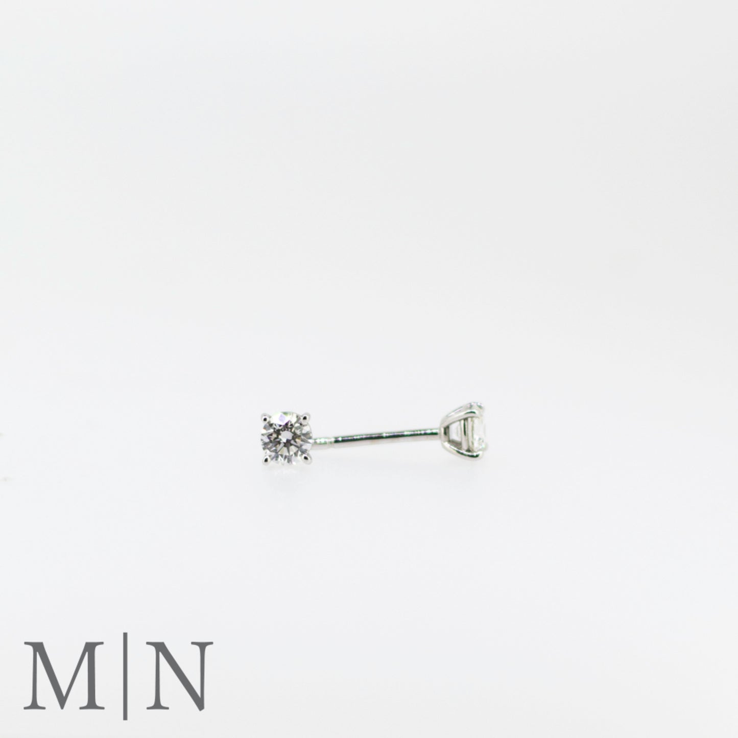 White Gold Diamond Stud Earrings