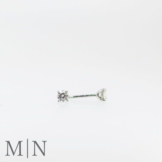 White Gold Diamond Stud Earrings