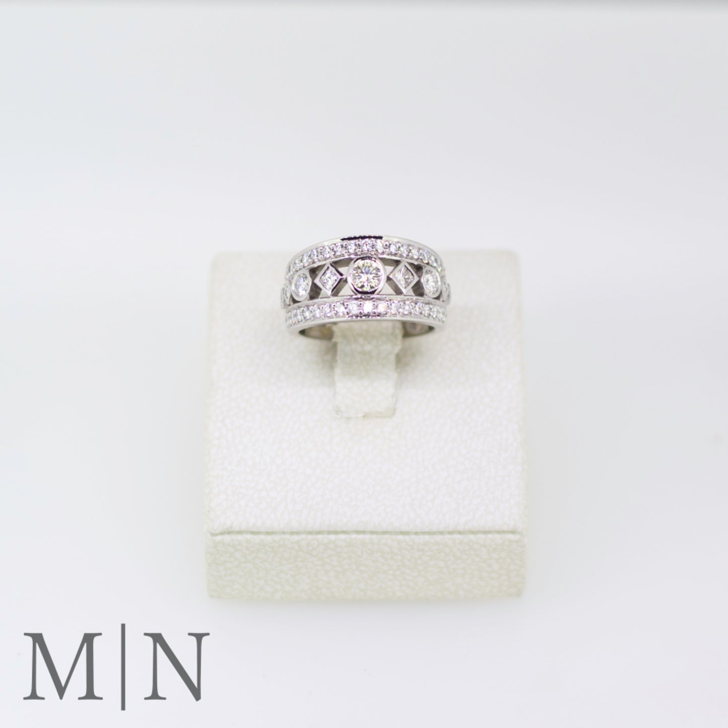 White Gold Diamond Dress Ring