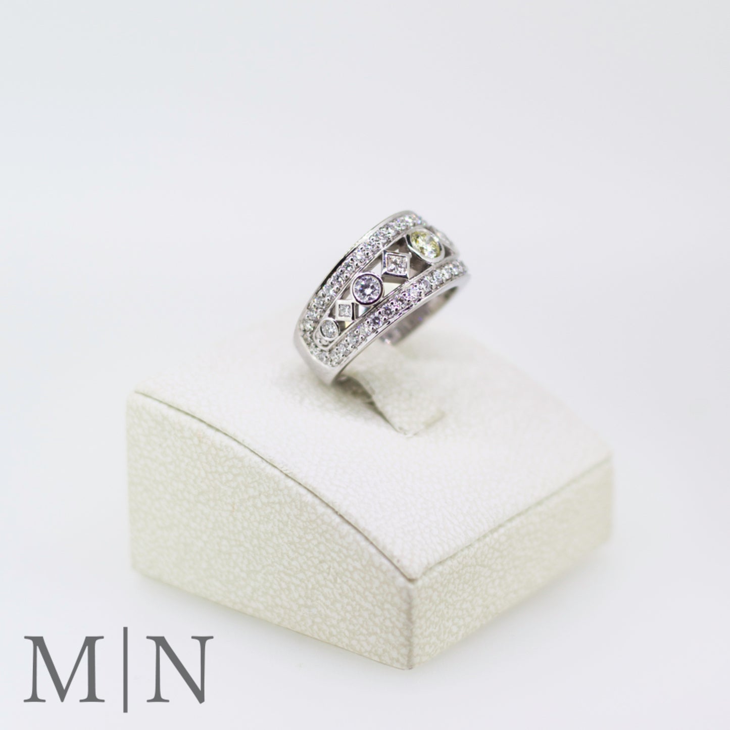 White Gold Diamond Dress Ring