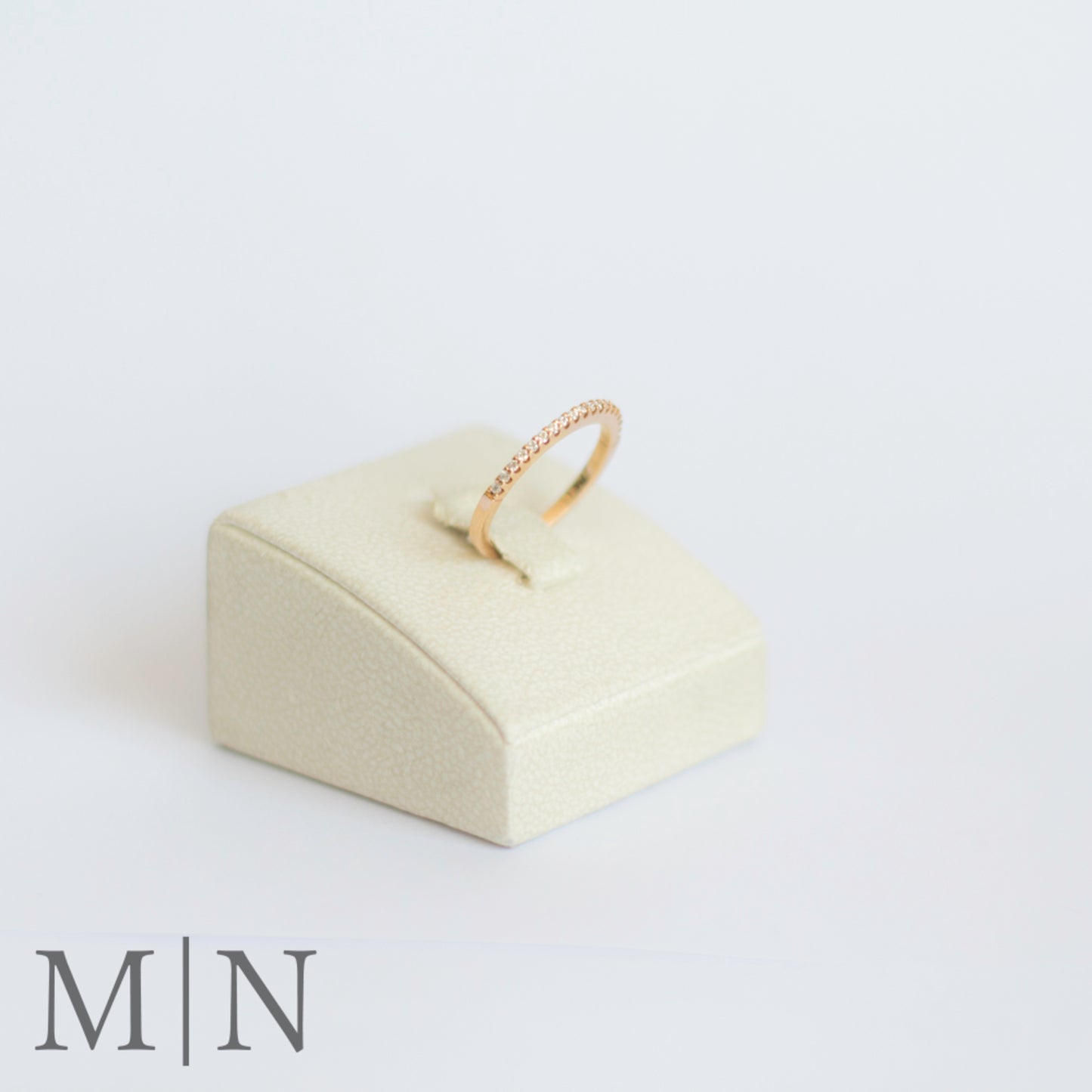 Rose Gold Diamond Half-Eternity Ring
