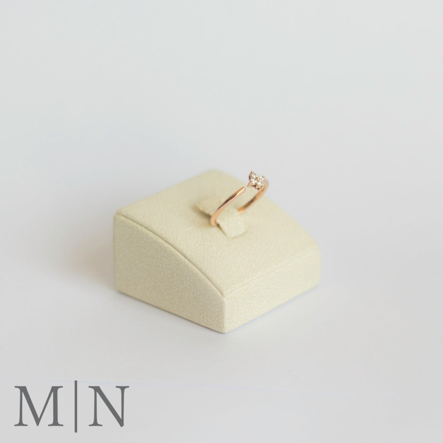 Rose Gold & Diamond Stack Ring