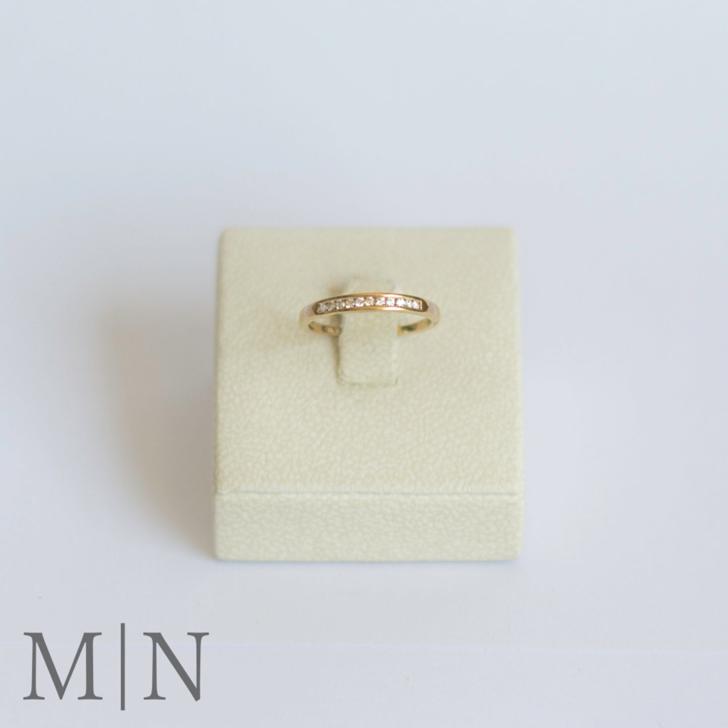 Yellow Gold Channel-set Diamond Ring