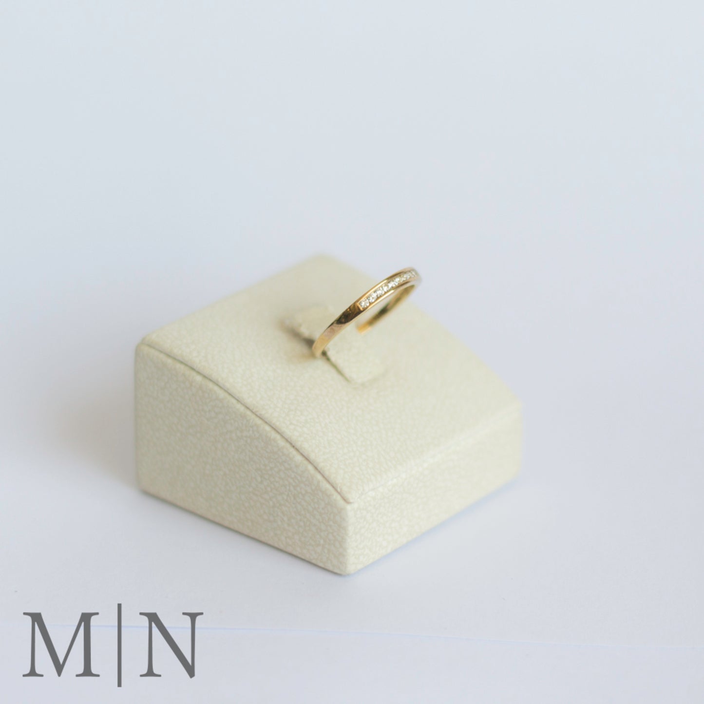 Yellow Gold Channel-set Diamond Ring