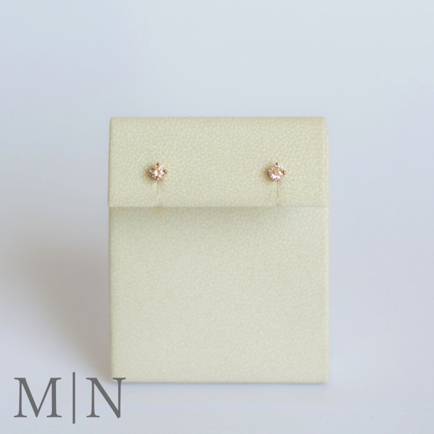 Rose Gold Diamond Stud Earrings