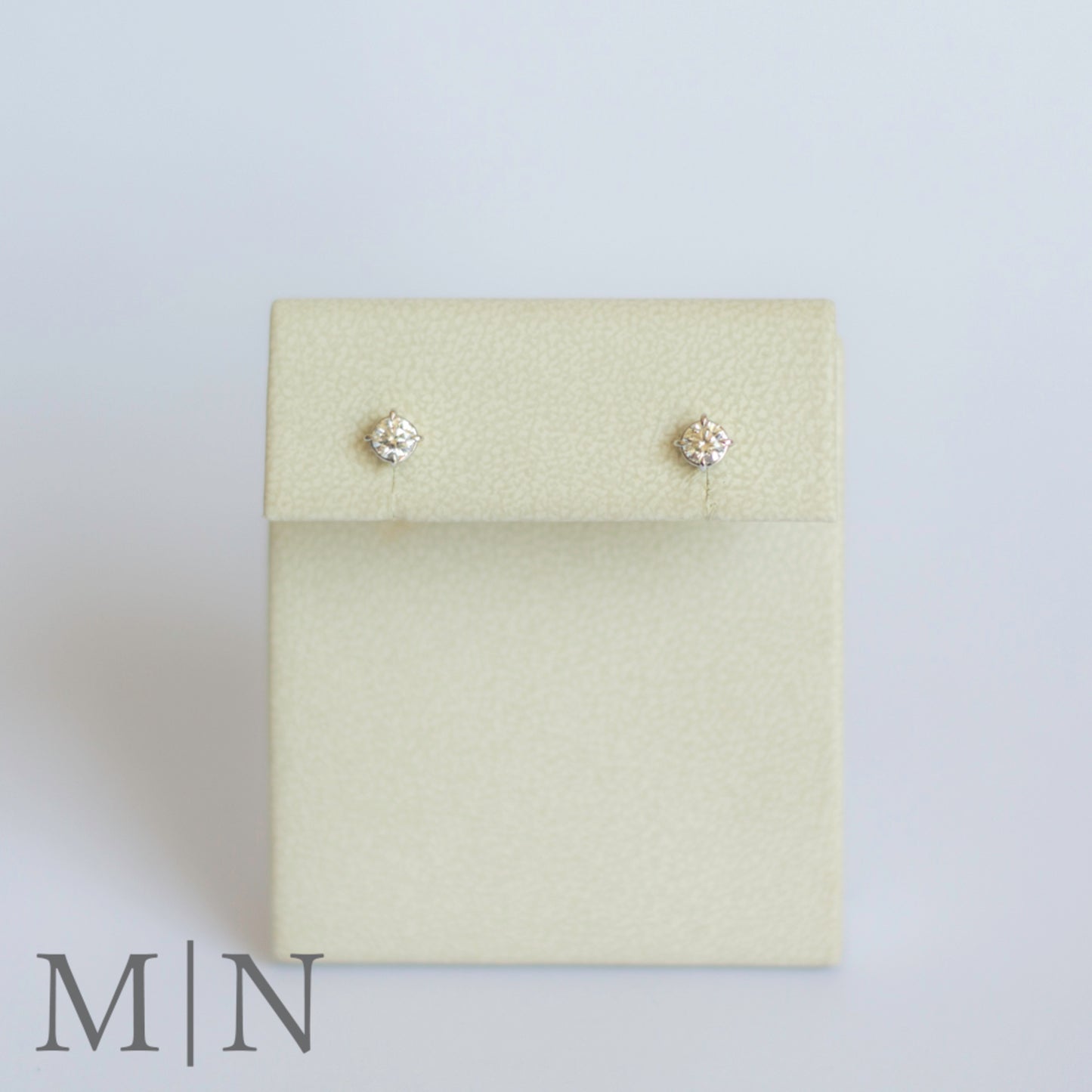 White Gold Diamond Stud Earrings