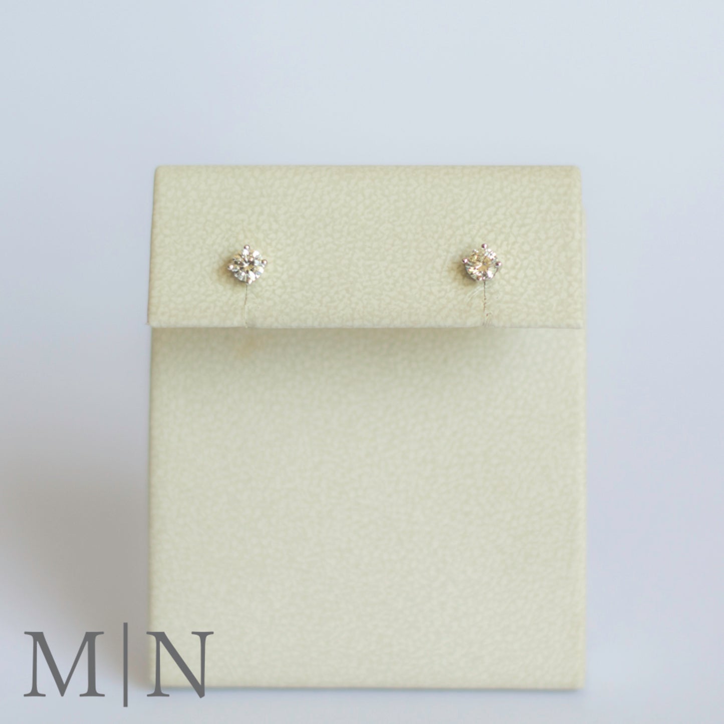 White Gold Diamond Stud Earrings