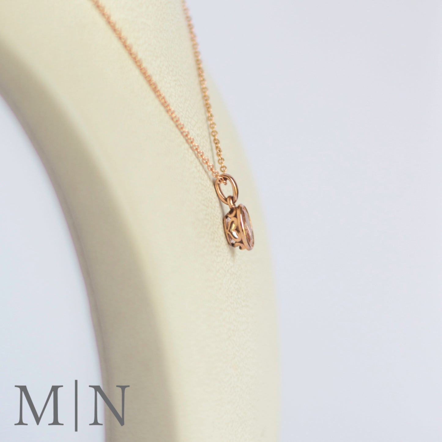 Rose Gold & Morganite Pendant