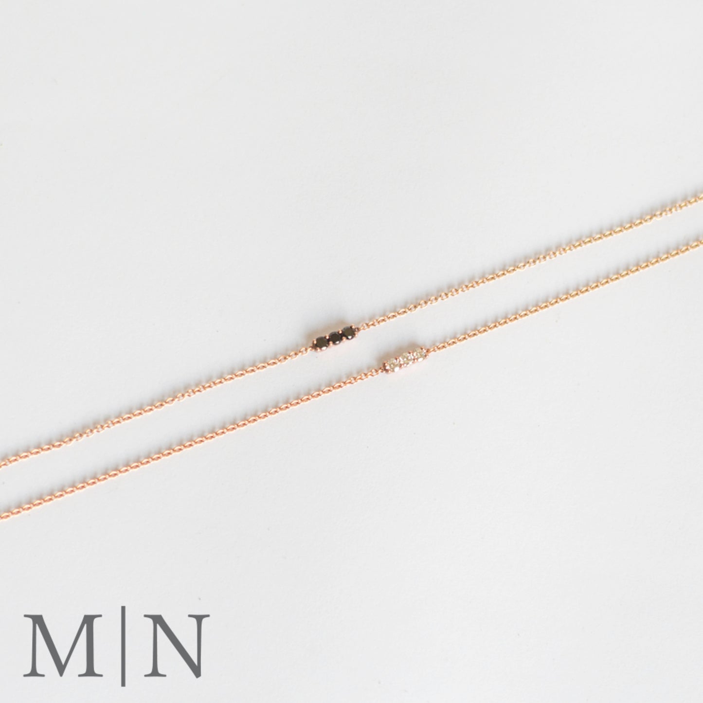 Rose Gold & Black Diamond Bracelet