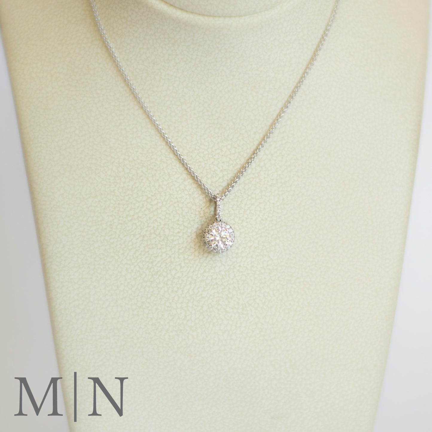 White Gold Diamond Pendant