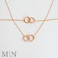 Rose Gold Unity Necklace & Bracelet Set