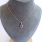 White Gold Ruby & Diamond Pendant