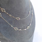 Handmade White Gold Sapphire Chain