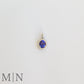 White Gold Tanzanite & Diamond Halo Pendant