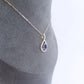 White Gold Tanzanite & Diamond Pendant