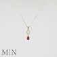 Yellow Gold Ruby & Diamond Necklace
