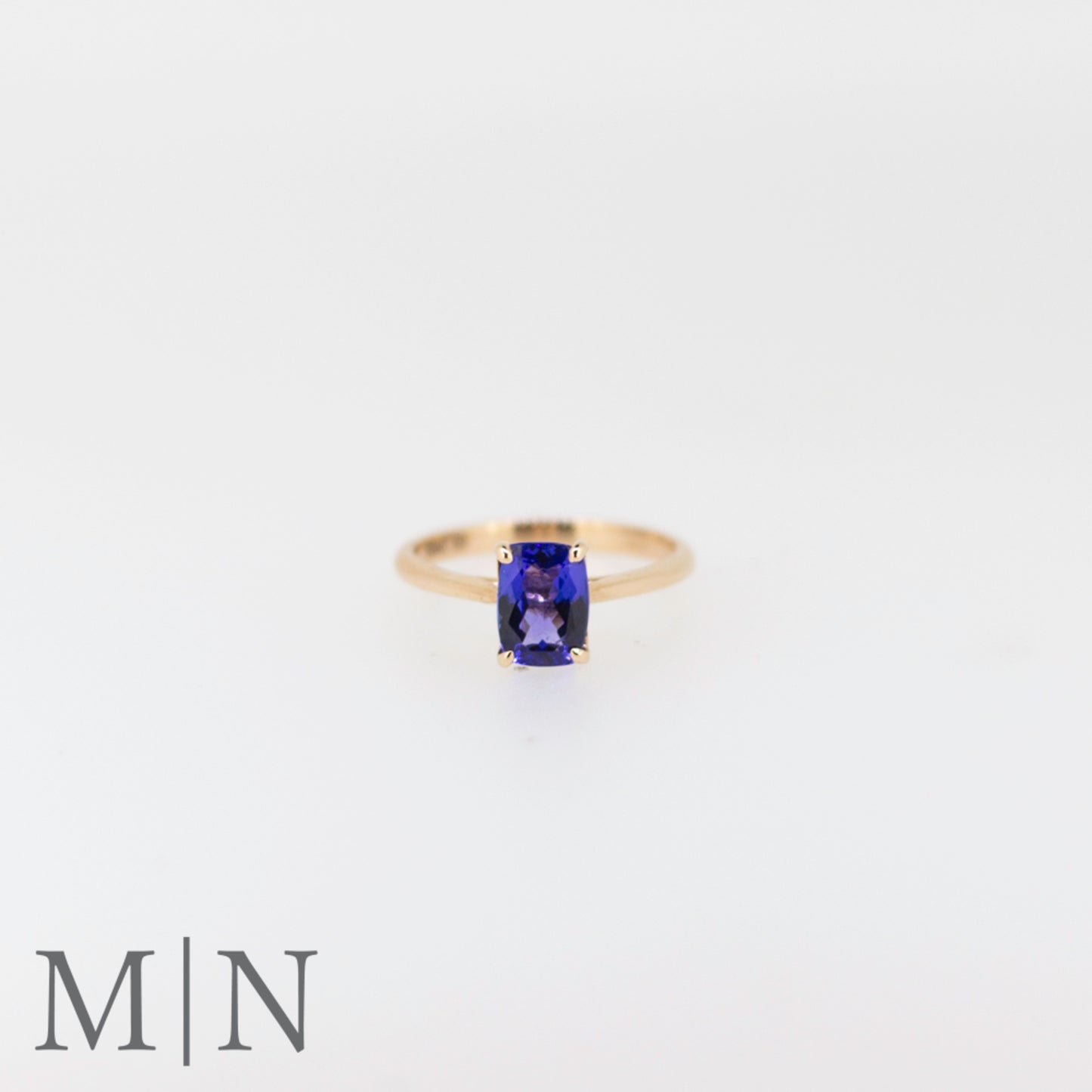 Rose Gold Tanzanite Solitaire Ring