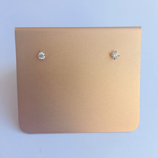 Rose Gold Diamond Studs