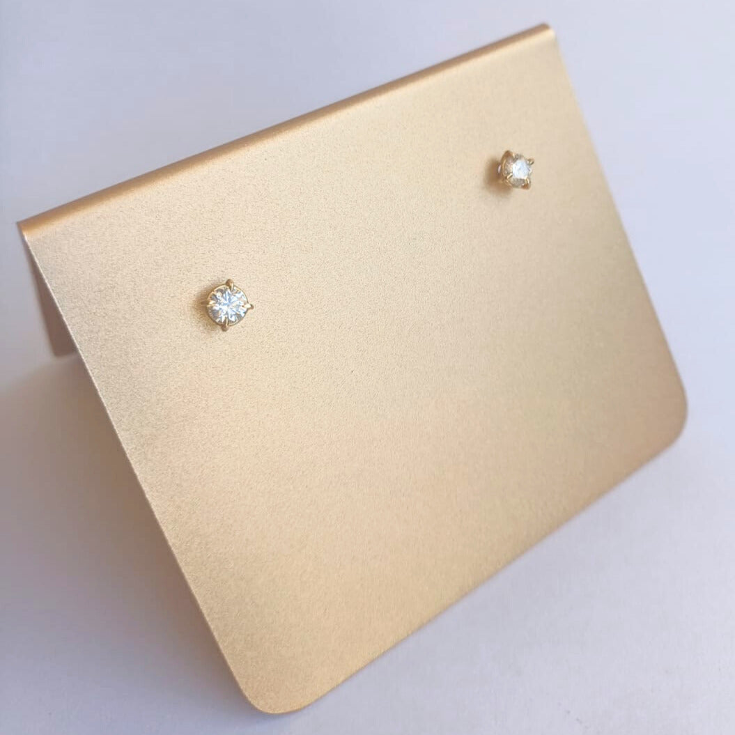 Yellow Gold Stud Earrings