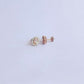 Rose Gold Morganite & Diamond Halo Stud Earrings