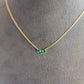 Yellow Gold Emerald Necklace