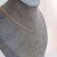 Yellow Gold Emerald Necklace