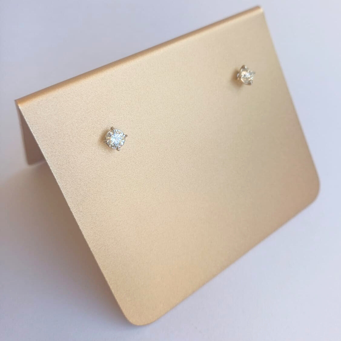 White Gold Diamond Stud Earrings